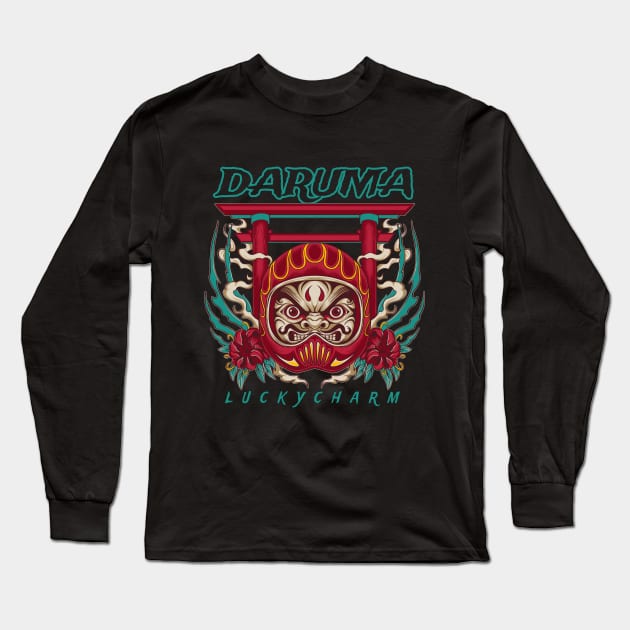 DARUMA Long Sleeve T-Shirt by semburats